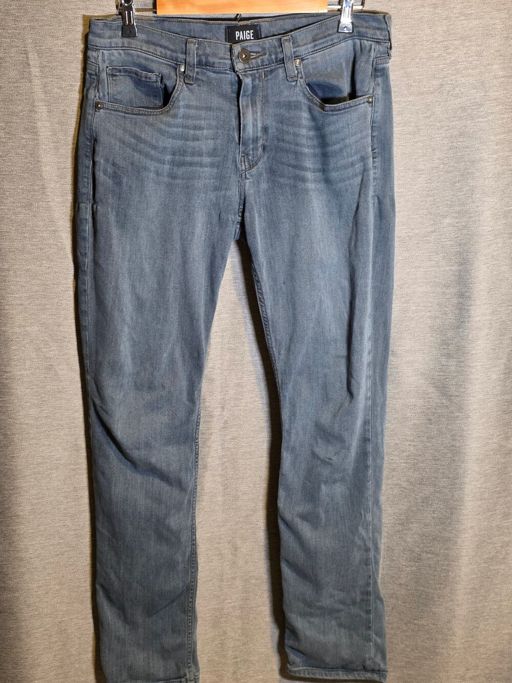 Paige Jeans Men’s 32 (32x30) Federal Jeans Slim Stretch Dark Denim